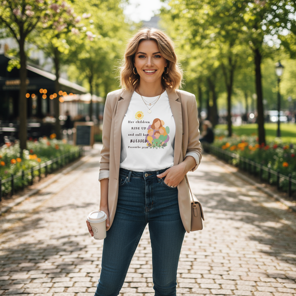 Rise Up & Call Her Blessed Tee