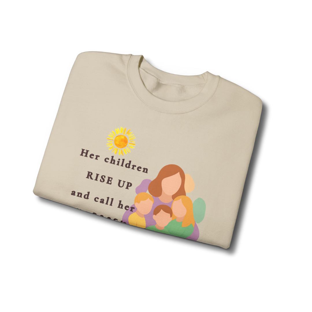 Rise Up and Call Her Blessed Crewneck Sweatshirt