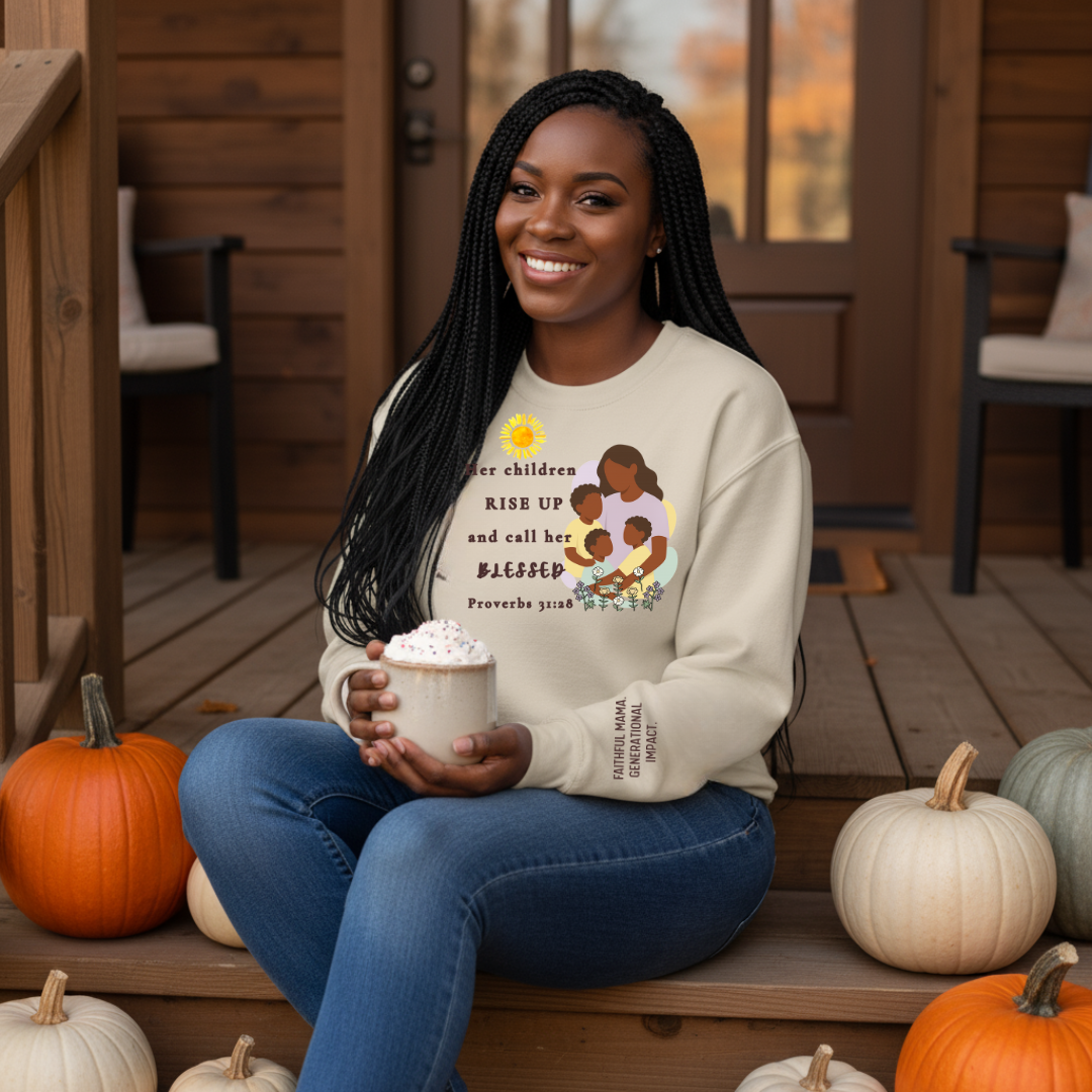 Rise Up and Call Her Blessed Crewneck Sweatshirt