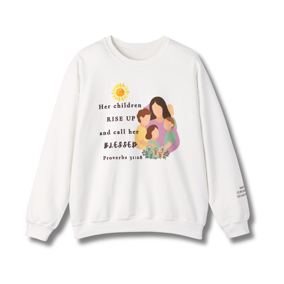 Rise Up and Call Her Blessed Crewneck Sweatshirt
