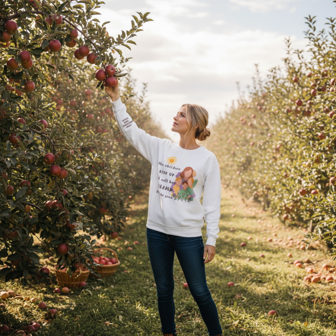 Rise Up & Call Her Blessed Crewneck Sweatshirt