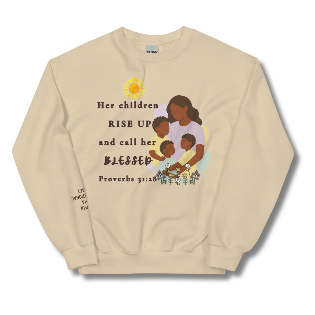 Rise Up & Call Her Blessed Crewneck Sweatshirt
