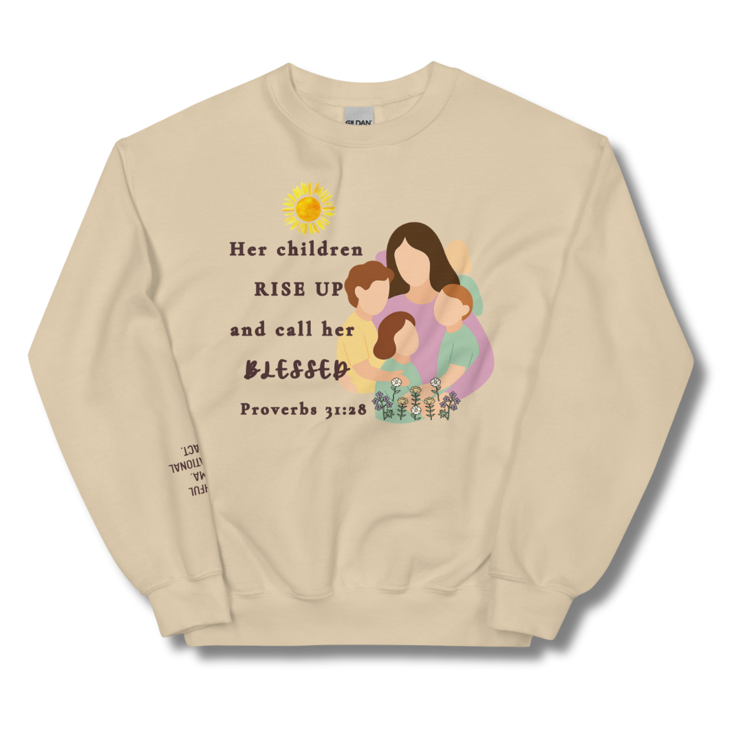 Rise Up & Call Her Blessed Crewneck Sweatshirt
