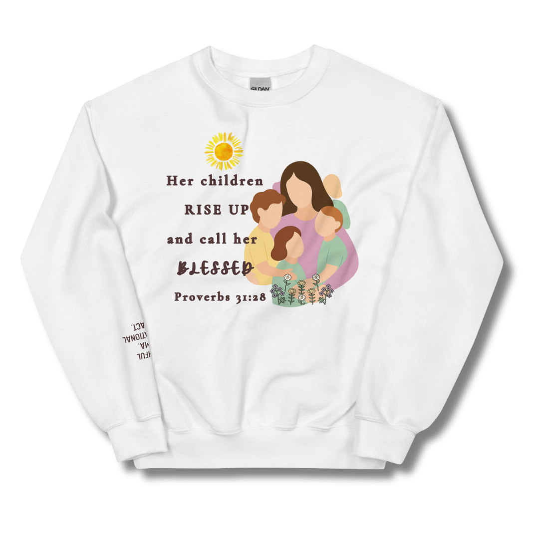 Rise Up & Call Her Blessed Crewneck Sweatshirt