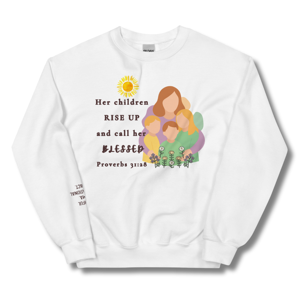 Rise Up & Call Her Blessed Crewneck Sweatshirt