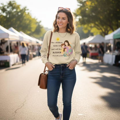 Brunette Blessings Crewneck Sweatshirt