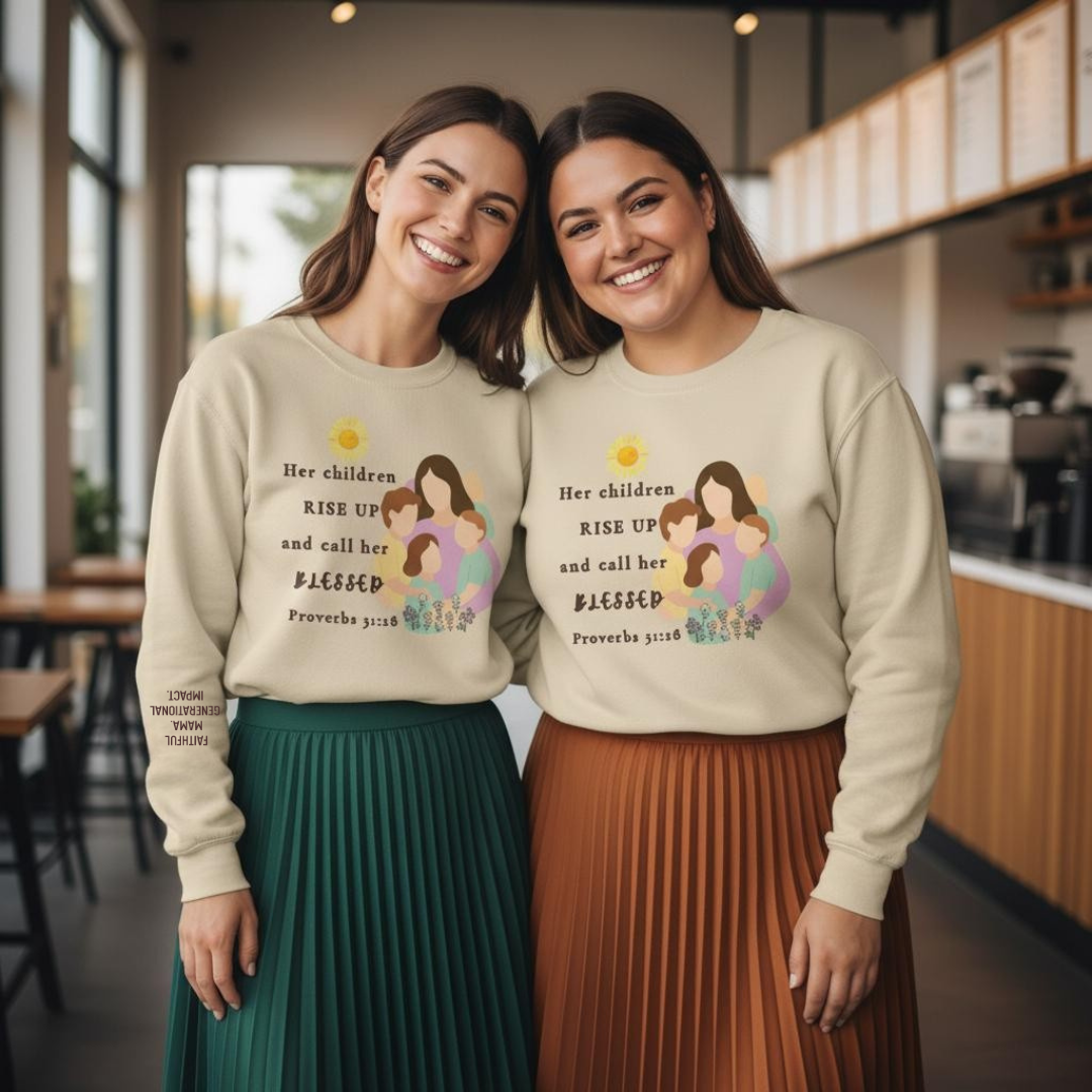 Brunette Blessings Crewneck Sweatshirt