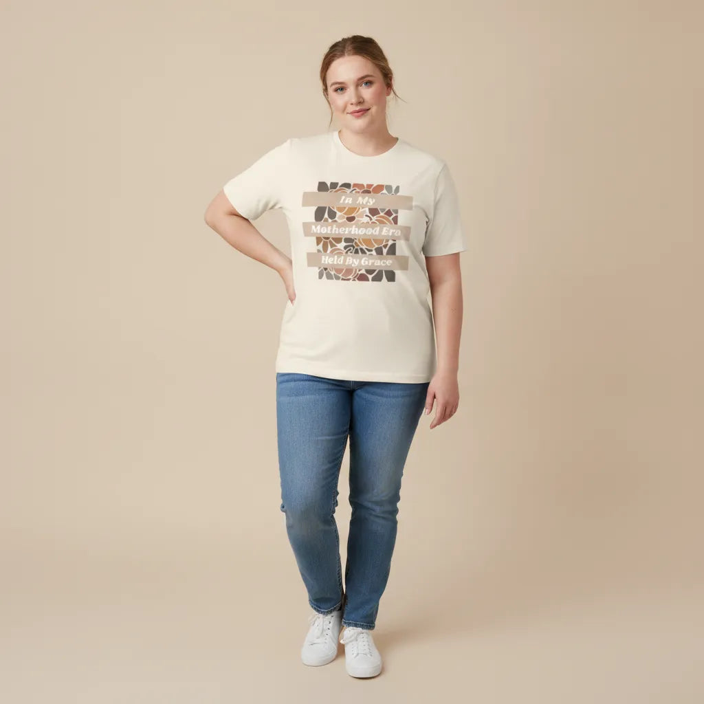 Motherhood Era Vintage Stripe Tee