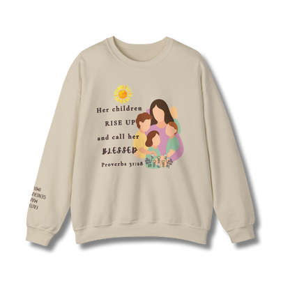 Rise Up & Call Her Blessed Crewneck Sweatshirt