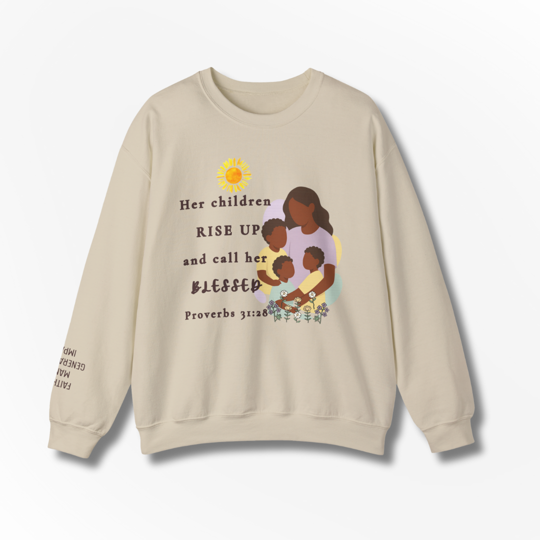 Rise Up & Call Her Blessed Crewneck Sweatshirt
