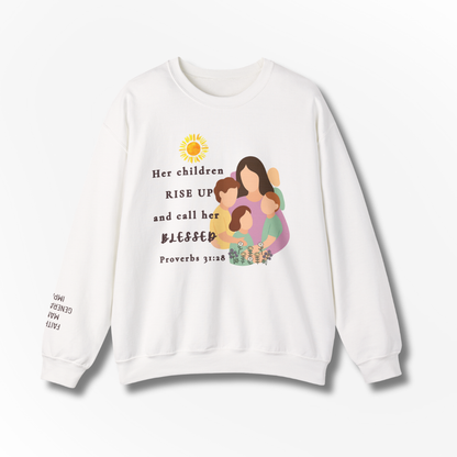 Rise Up & Call Her Blessed Crewneck Sweatshirt