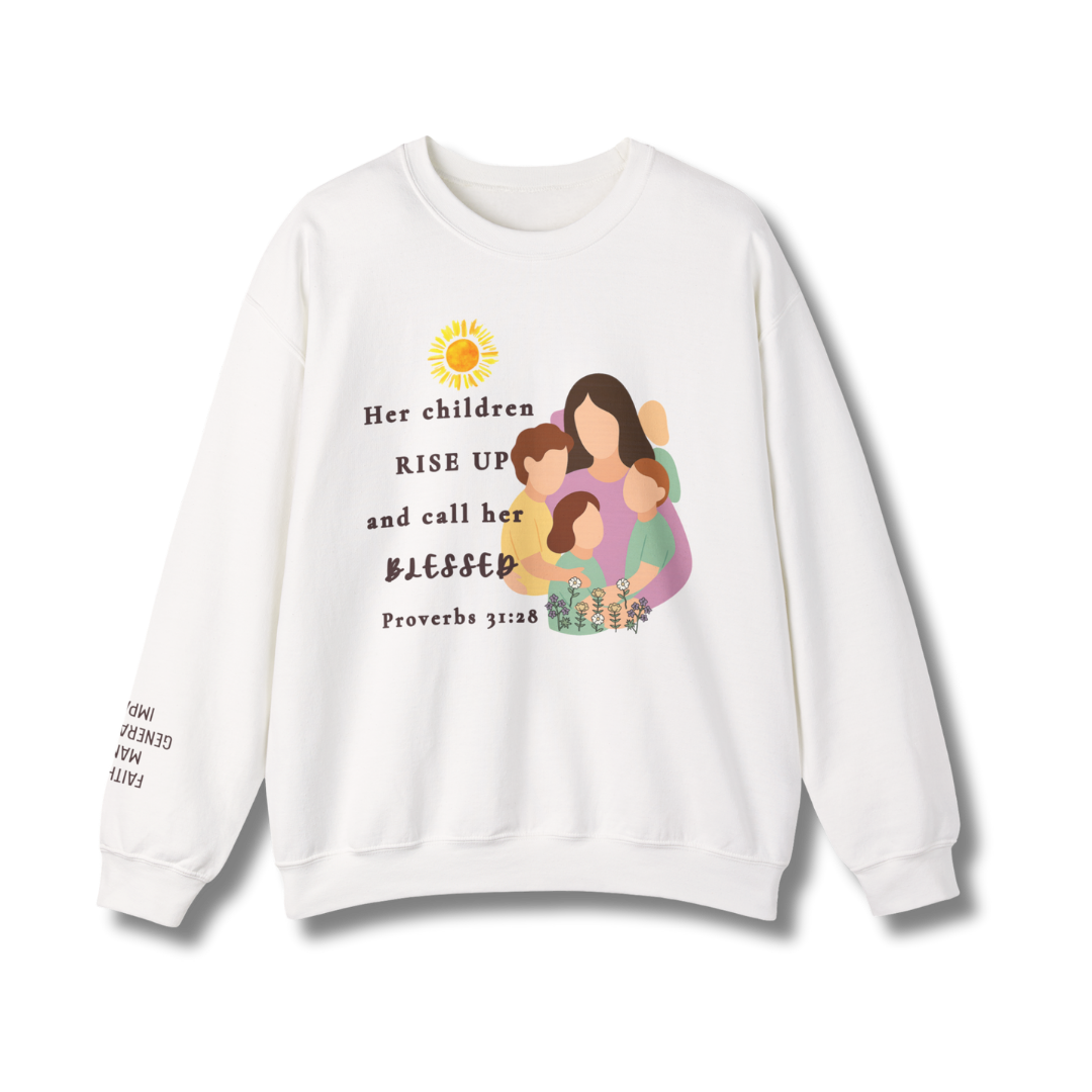 Rise Up & Call Her Blessed Crewneck Sweatshirt